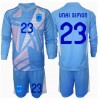 Spanien Unai Simon #23 Torwart Heimtrikot EM 2024 Langarm (+ kurze hosen)